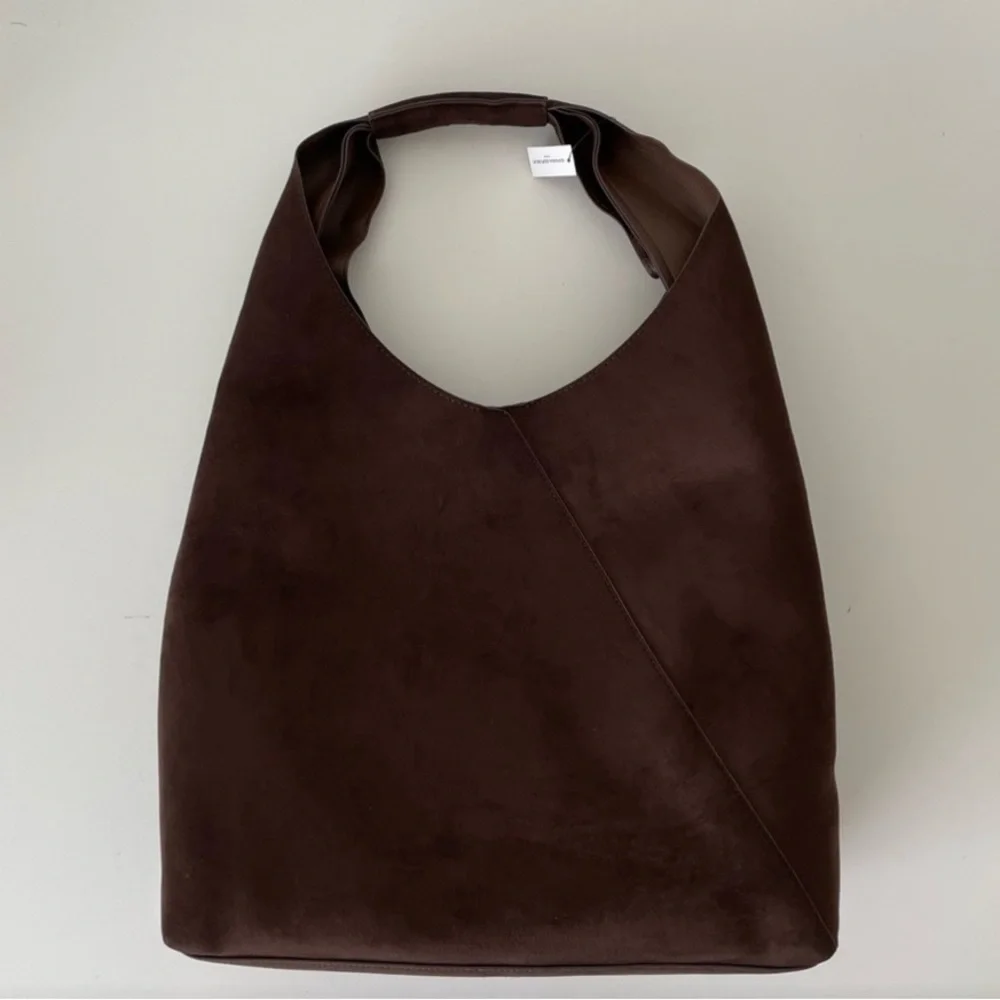 Banana Republic Dark Brown Leather Hobo Bag